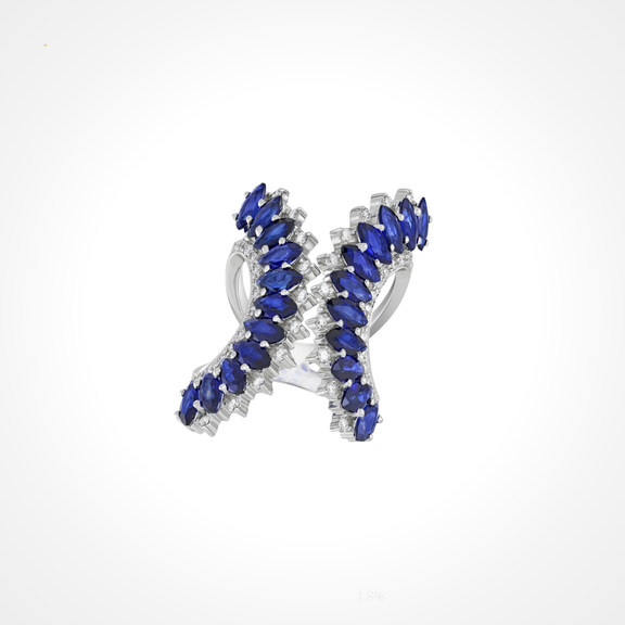 Mirage Cascata Ring - Blue