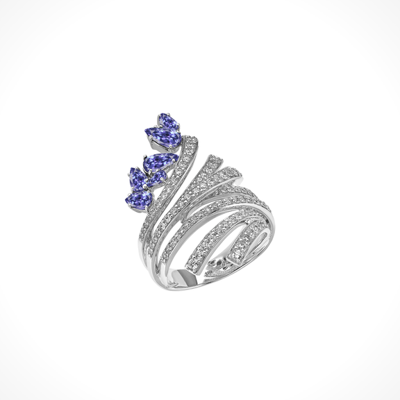 Mirage Ondas Ring - Indigo