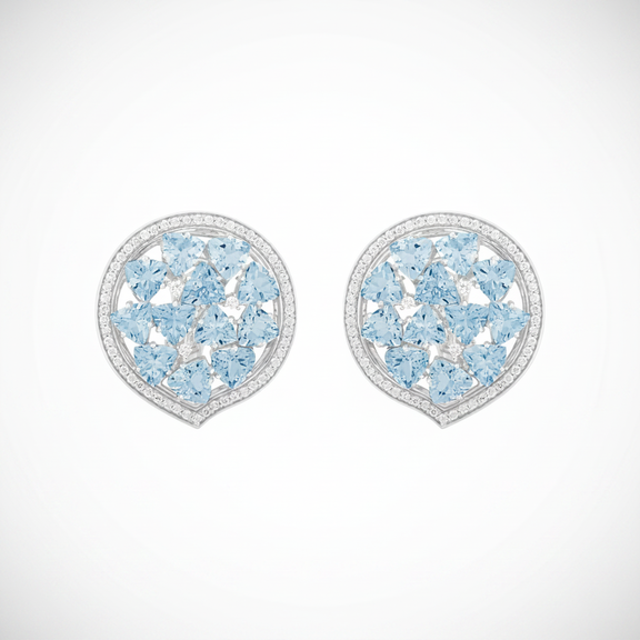 Mirage Ethereal Studs - Aqua