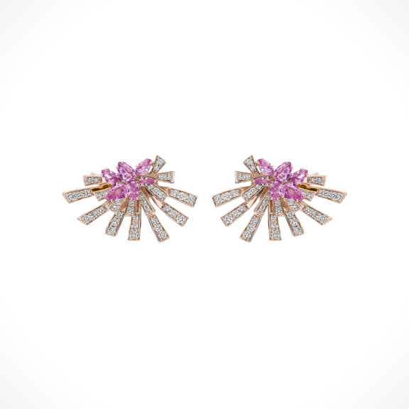 Mirage Aura Studs - Blush