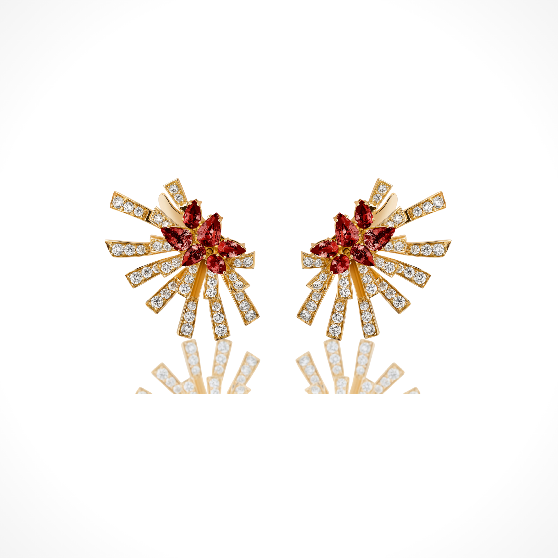 Mirage Aura Studs Ruby