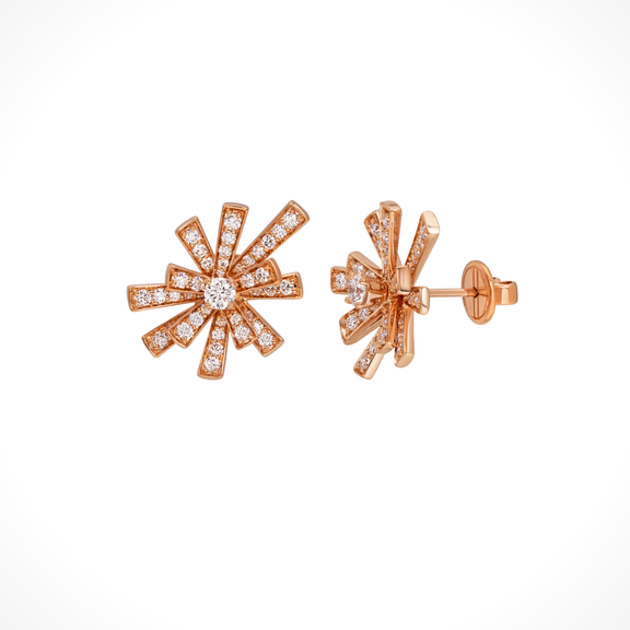 Tribal Roda Rose Earrings