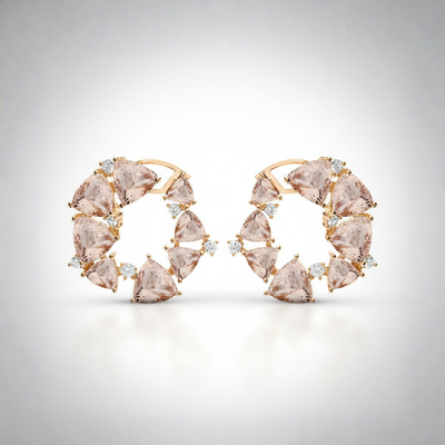 Mirage Tiara Earring - Blush