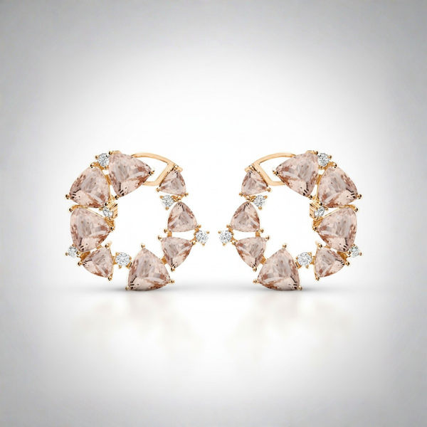 Mirage Coroa Rosa Earring