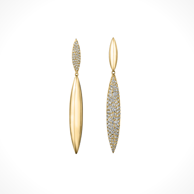 Tribal Dardo  Earrings - Yellow