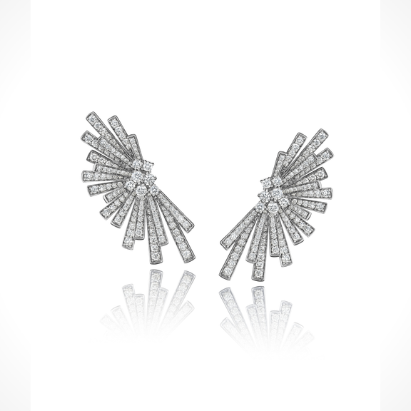 Tribal Warrior Earrings - White