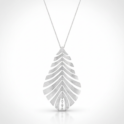 Bahia Fronde White Pendant