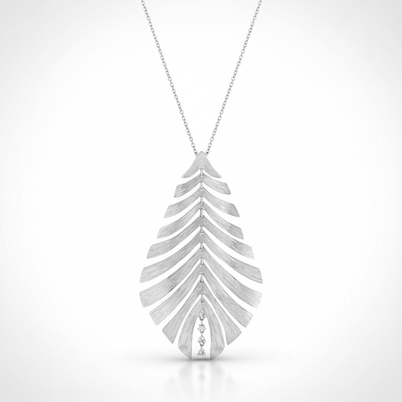 Bahia Fronde White Pendant