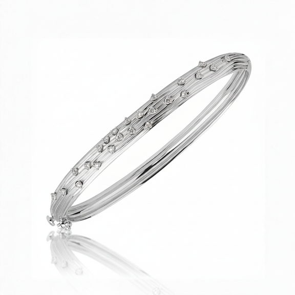 Bahia Linha White Bangle